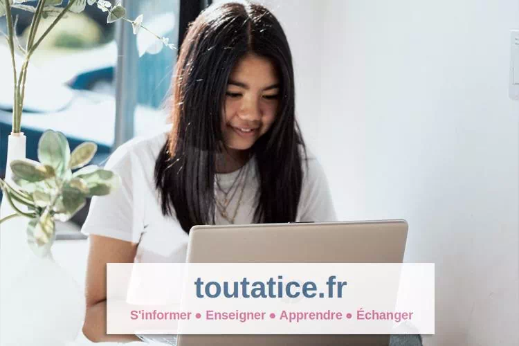 Élève travaillant sur son ordinateur et se connectant à Toutatice