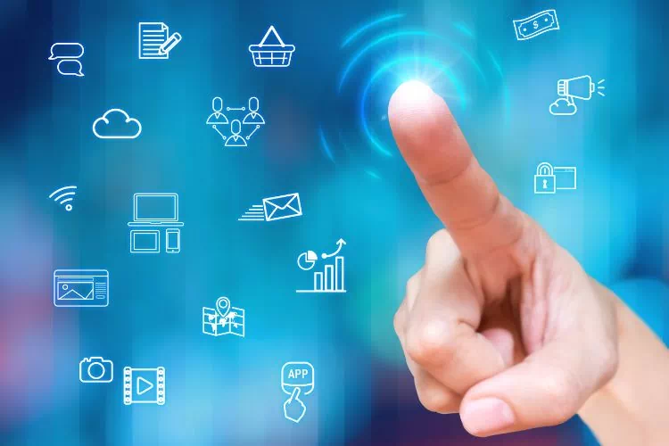 Différents canaux de communication d'une entreprise