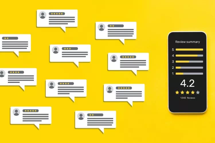 Multitude d'avis clients et note générale