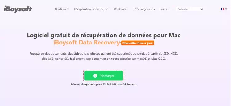 Logiciel iBoysoft Data Recovery