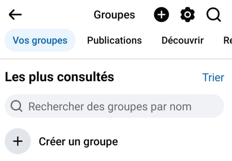 Sélectionner un groupe dans lequel faire le sondage