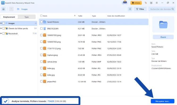 Récupération de tous les fichiers