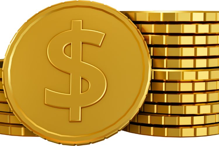 Pièces de cryptomonnaie coin USD