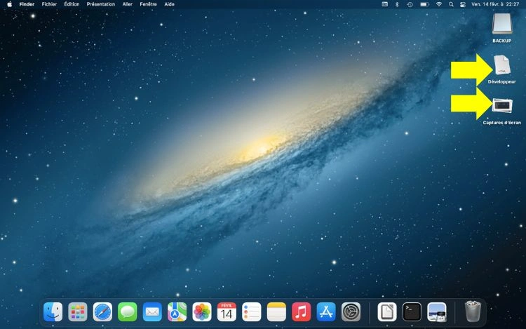 Cliquer sur Développeur et Capture d'écran