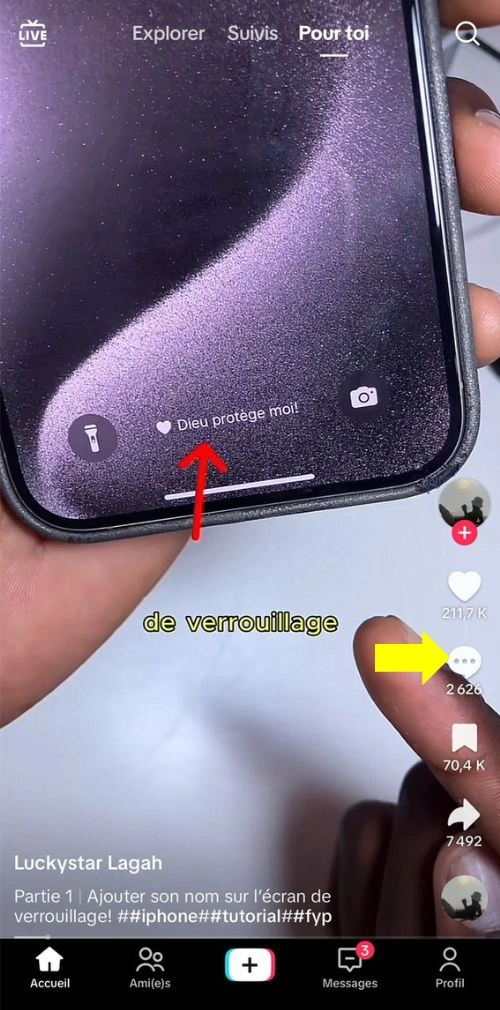 Cliquer sur le signe de messagerie pour ajouter un commentaire