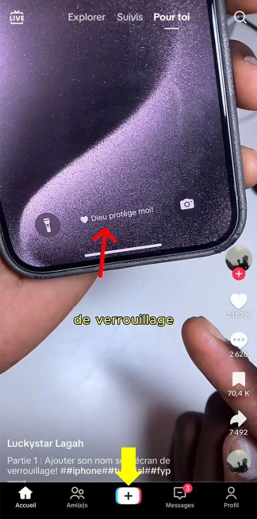 Cliquer sur le signe plus