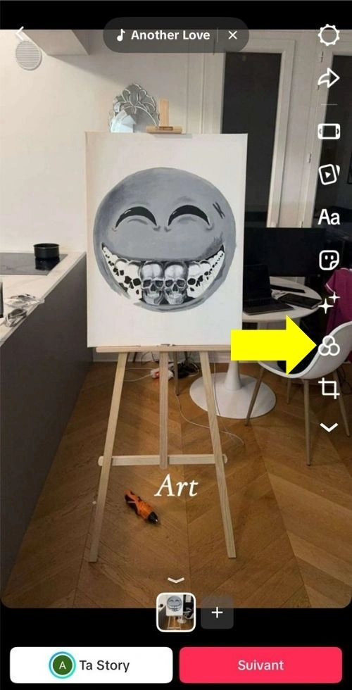 Cliquer sur les filtres