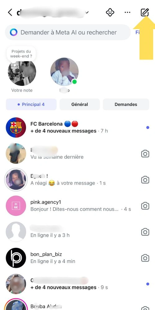 Cliquer sur le crayon en haut dans le coin