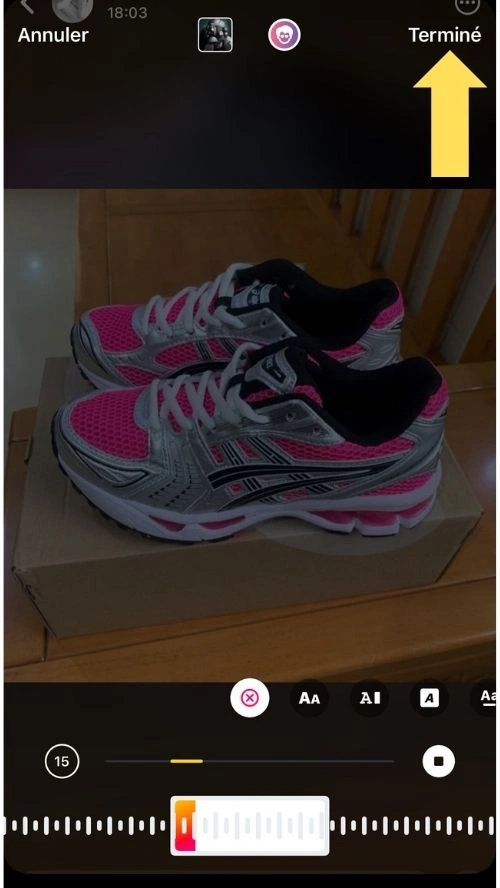 Cliquer sur terminer pour finir et publier