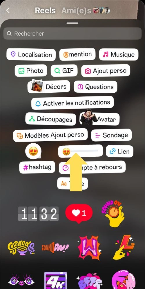 Stickers d'échelle émoji