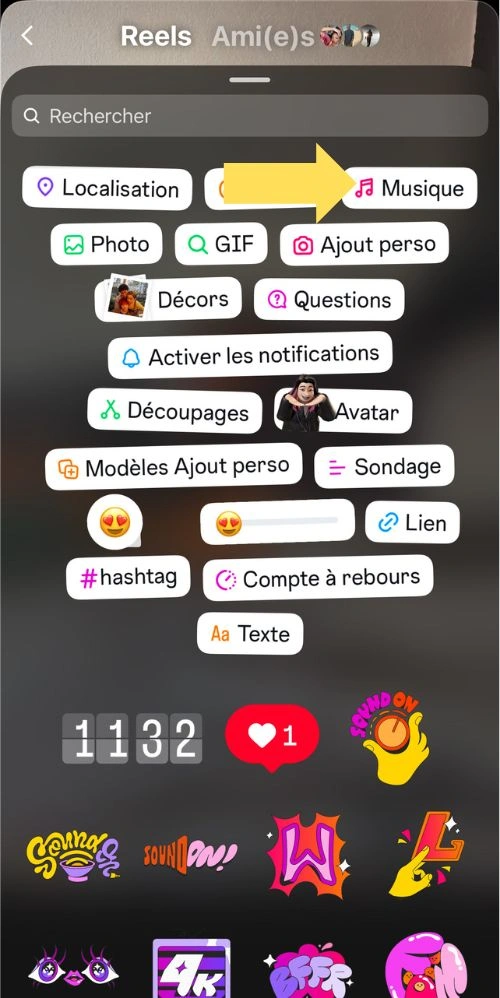 Stickers de musique
