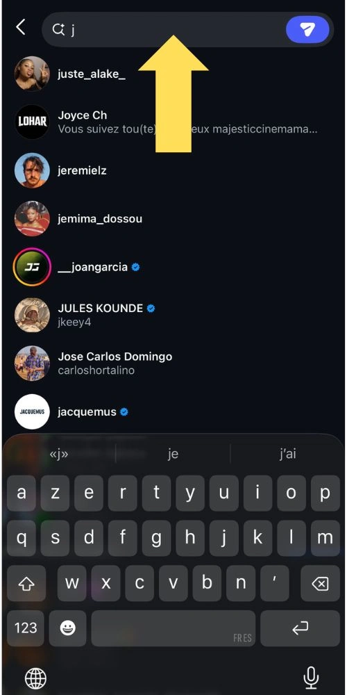 Rechercher un nom