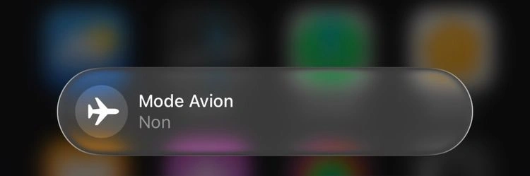 Mode avion sur Iphone