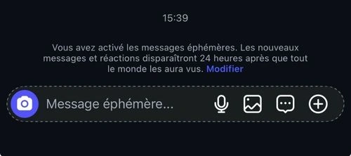 Mode vanish activé