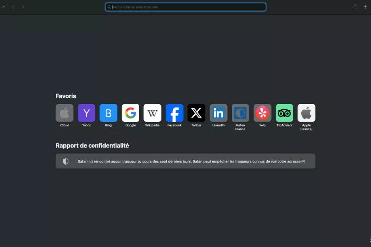 Plein écran safari sur Mac