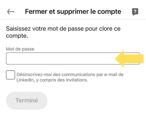 Mot de passe
