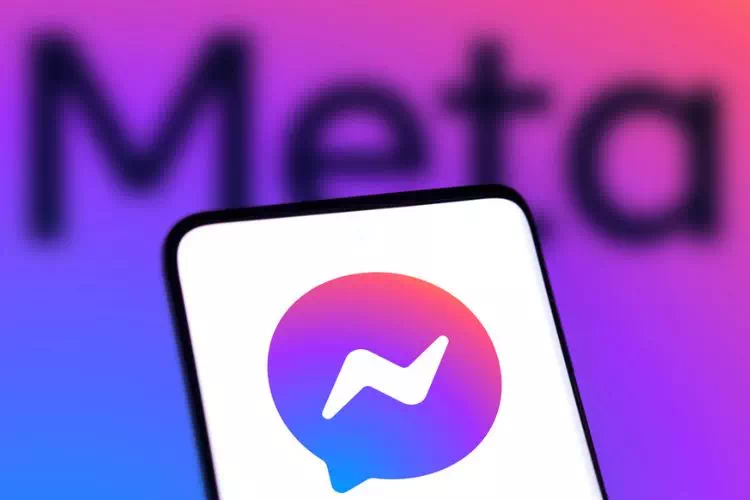 Logo de Messenger sur un téléphone